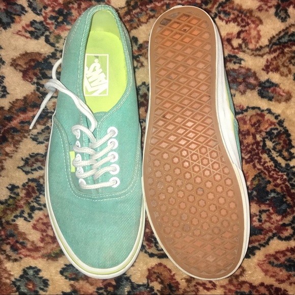 Turquoise Vans - Size 8.5 - Picture 2 of 4